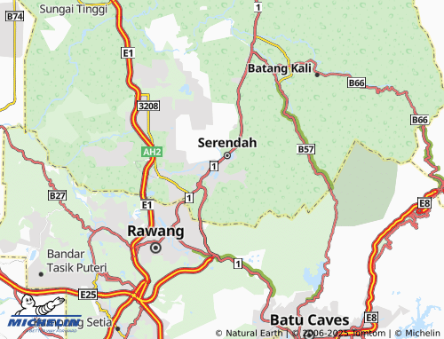 Carte MICHELIN Taman Idaman - ViaMichelin