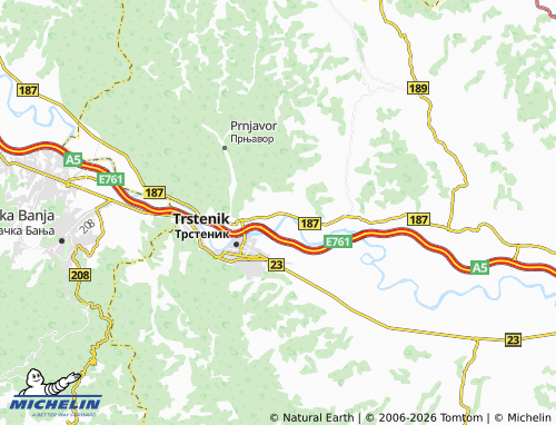 Carte MICHELIN Bogdanje - ViaMichelin