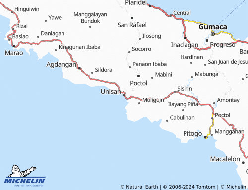 MICHELIN Unisan map - ViaMichelin