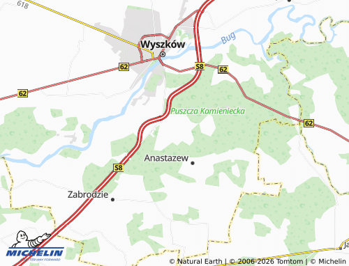 MICHELIN Lucynów Duży map - ViaMichelin