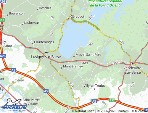 Mappa MICHELIN Mesnil-Saint-Père - ViaMichelin