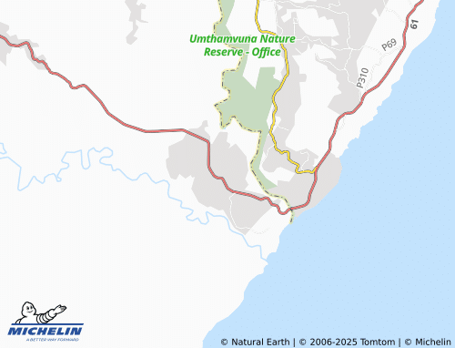 MICHELIN Msomi map - ViaMichelin