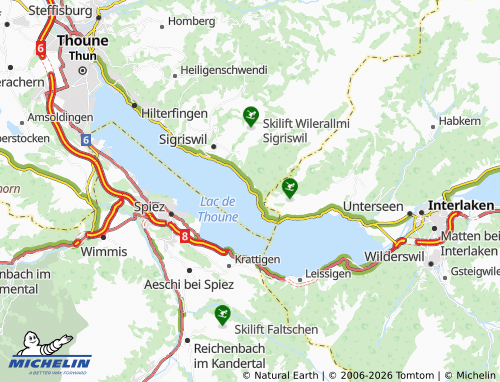 MICHELIN Merligen map - ViaMichelin