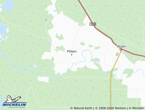 Mappa MICHELIN Tinaco, Potam - ViaMichelin