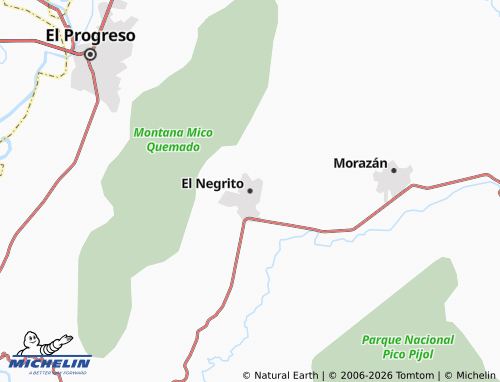 MICHELIN El Negrito map - ViaMichelin