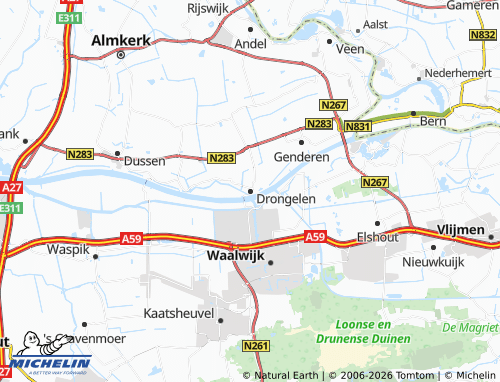 MICHELIN Drongelen map - ViaMichelin