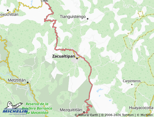 Mapa MICHELIN Zacualtipan - ViaMichelin