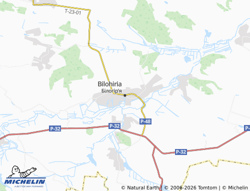 MICHELIN Bilohiria map - ViaMichelin
