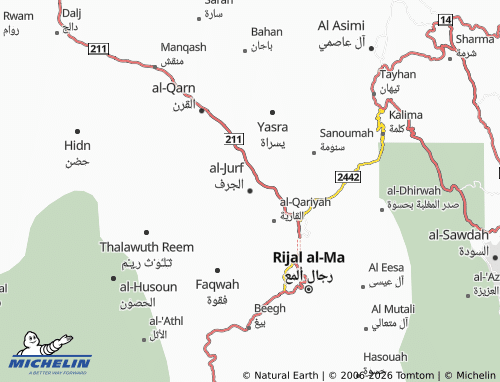 MICHELIN-Landkarte al-Jurf - ViaMichelin