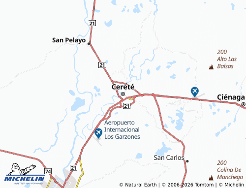 Mapa MICHELIN Cereté - ViaMichelin