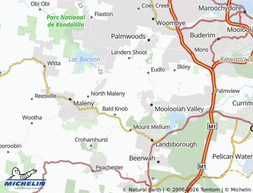 Mapa MICHELIN Diamond Valley - ViaMichelin