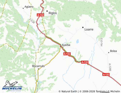 Mapa MICHELIN Ayerbe - ViaMichelin