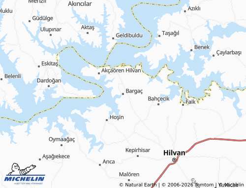 MICHELIN Bargaç map - ViaMichelin