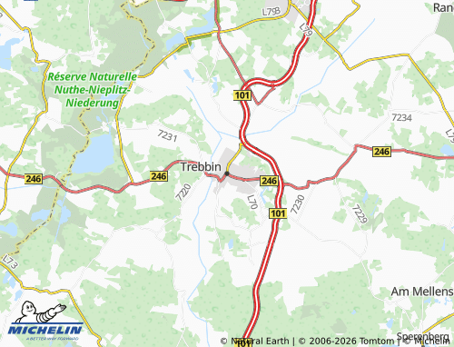 MICHELIN-Landkarte Trebbin - ViaMichelin