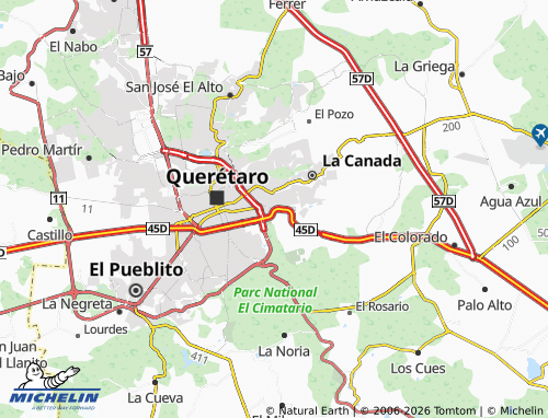 Mapa MICHELIN Primera Cerrada Paseo Cuesta Bonita, Residencial Habitat - ViaMichelin