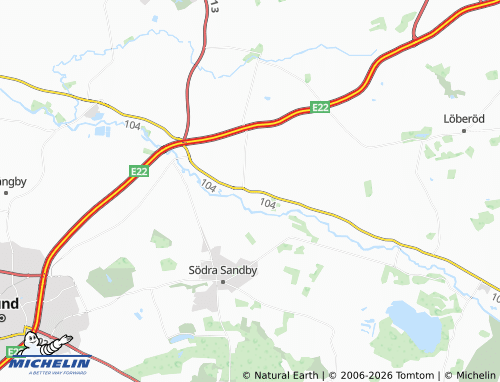 MICHELIN-Landkarte Flyinge - ViaMichelin