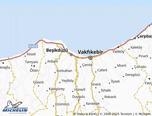 MICHELIN Vardallı map - ViaMichelin
