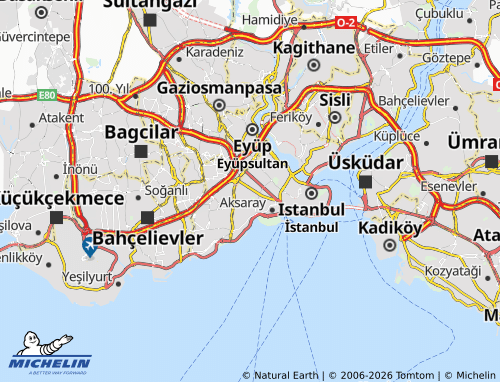 MICHELIN Şehremini map - ViaMichelin