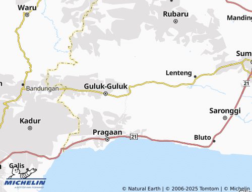 MICHELIN Ketawang Laok map - ViaMichelin