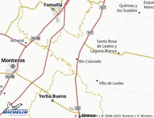 MICHELIN Río Colorado map - ViaMichelin