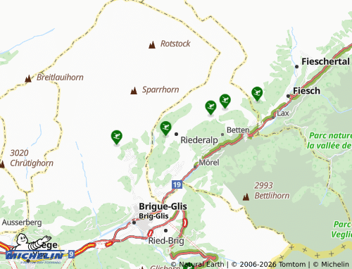 Mapa MICHELIN Riederalp - ViaMichelin