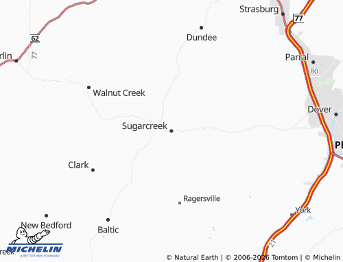 Kaart MICHELIN Sugarcreek - ViaMichelin