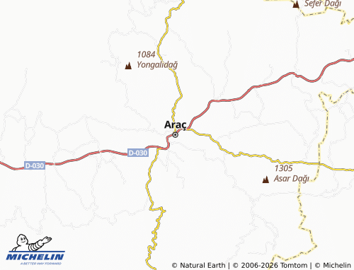 Mappa MICHELIN Yukarıaraç - ViaMichelin