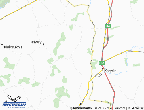 MICHELIN Bobrówka map - ViaMichelin