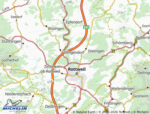 Mapa MICHELIN Tierstein - ViaMichelin