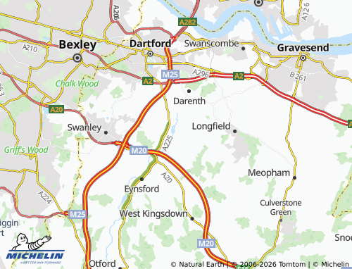 MICHELIN Horton Kirby and South Darenth map - ViaMichelin