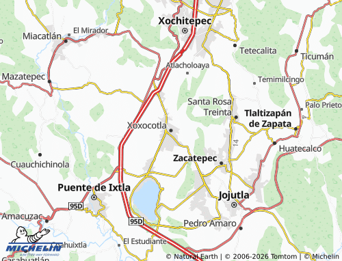 MICHELIN-Landkarte Xoxocotla - ViaMichelin