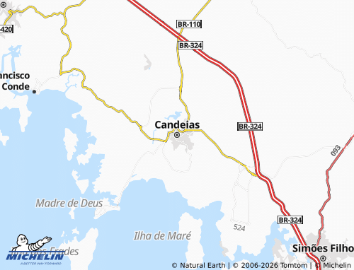 Mapa MICHELIN Candeias - ViaMichelin