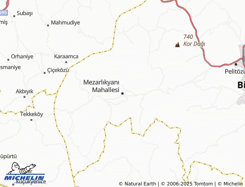 Mapa MICHELIN Mezarlıkyanı Mahallesi - ViaMichelin