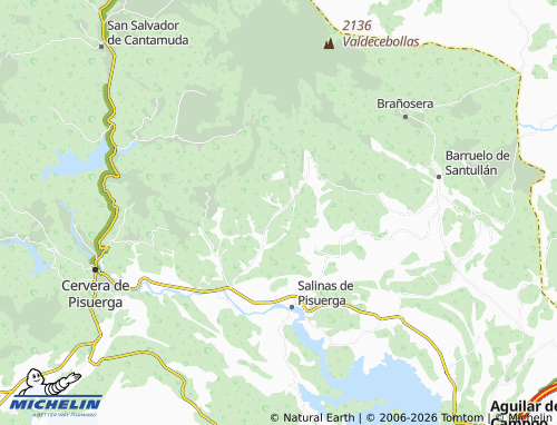 MICHELIN San Cebrián de Mudá map - ViaMichelin