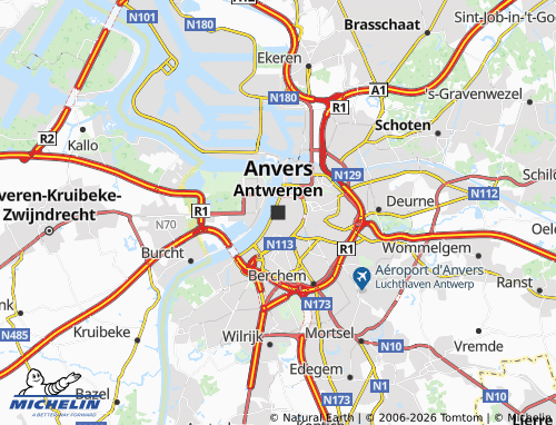 MICHELIN Antwerp map - ViaMichelin