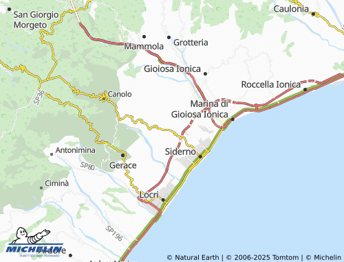 Mapa MICHELIN Siderno Superiore - ViaMichelin