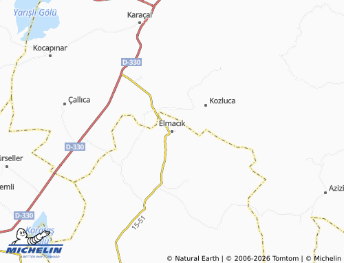 MICHELIN Elmacık map - ViaMichelin