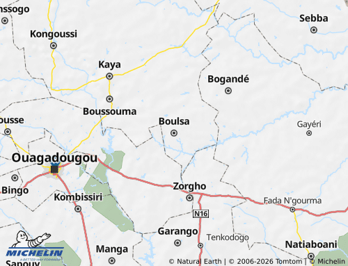 Mappa MICHELIN Namentenga - ViaMichelin