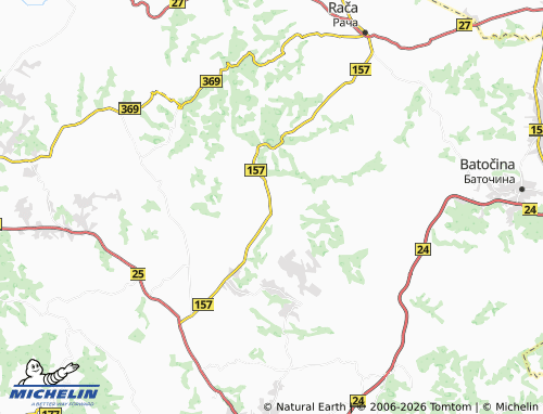 Mapa MICHELIN Malo Krčmare - ViaMichelin