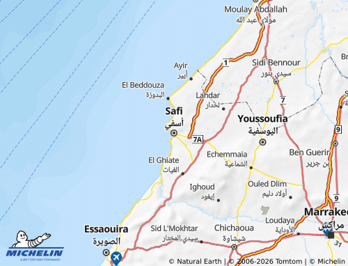 Kaart MICHELIN Asafi - ViaMichelin