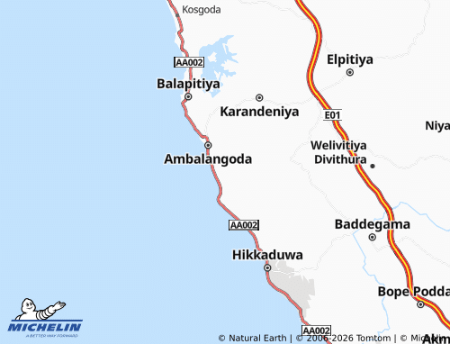 MICHELIN-Landkarte Usmudulawa - ViaMichelin