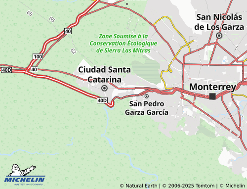 Mapa MICHELIN Huasteca del Valle II - ViaMichelin