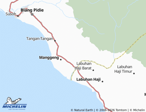 MICHELIN Suka Damai map - ViaMichelin