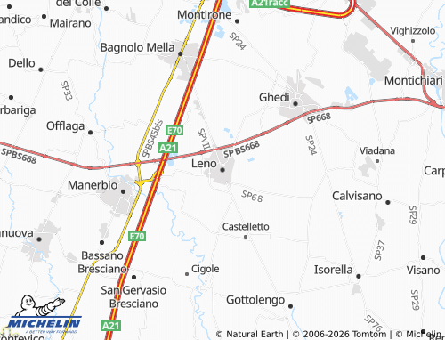 Carte MICHELIN Leno - ViaMichelin