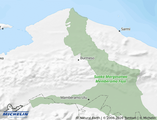 Mappa MICHELIN Mamberamo Raya - ViaMichelin