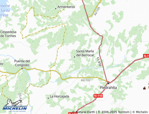 MICHELIN Santa María del Berrocal map - ViaMichelin