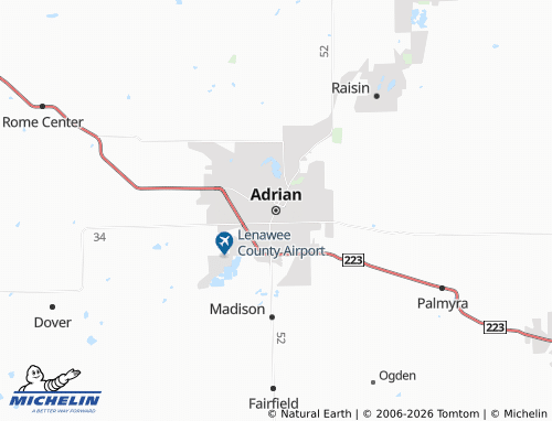 Mapa MICHELIN Adrian - ViaMichelin