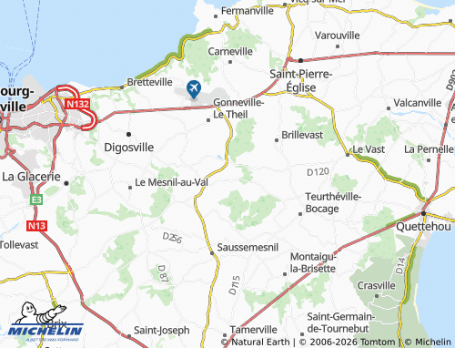 MICHELIN Renivast map - ViaMichelin