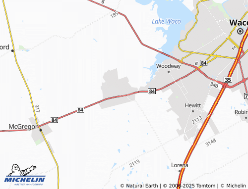 MICHELIN South Bosque map - ViaMichelin