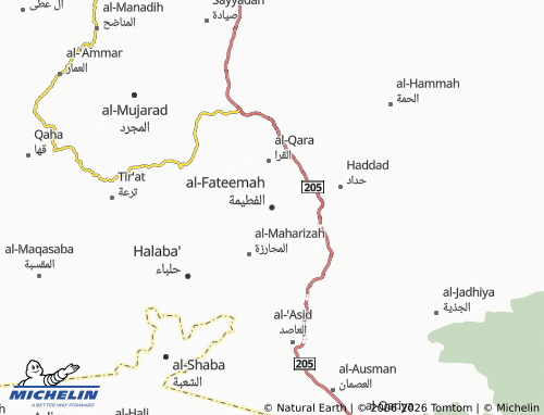 Mapa MICHELIN al-Fateemah - ViaMichelin